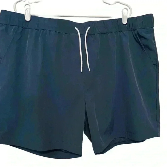 NWT -Original Use Shorts Mens XXL Blue Pull On Elastic Waist Drawstring Pocket - Picture 1 of 5